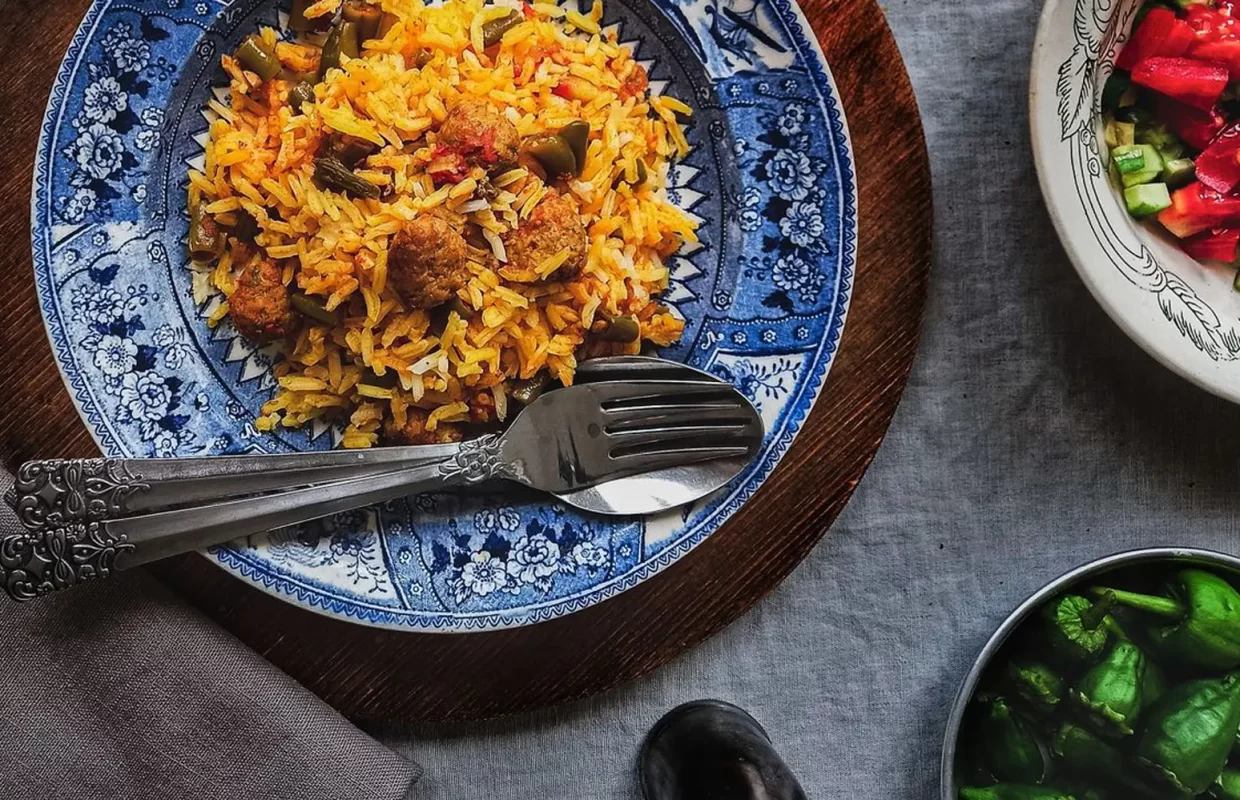 طرز تهیه استانبولی پلو با برنج ایرانی